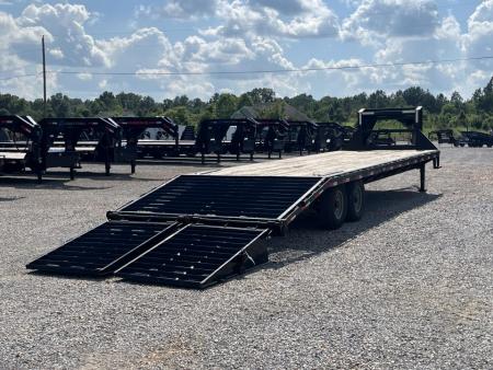 Used 2022 Good Guys 102"X30' 15.6K GVWR Gooseneck Flatbed Trailer