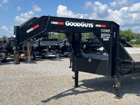 Used 2022 Good Guys 102"X30' 15.6K GVWR Gooseneck Flatbed Trailer