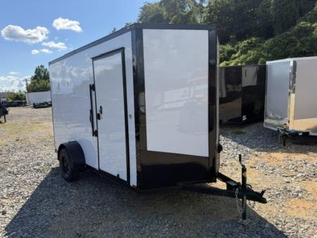 New Outlaw 6x12 2.9K White Black-Out W/ Concession Window, 30A Electrical Package & Additional Door W/ Shelf