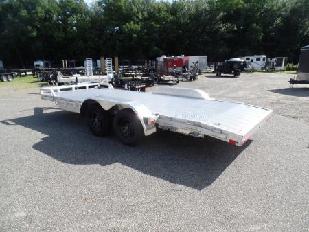 New 2027 ALCOM Open ECO-7X18 Aluminum with Aluminum Deck Car Hauler