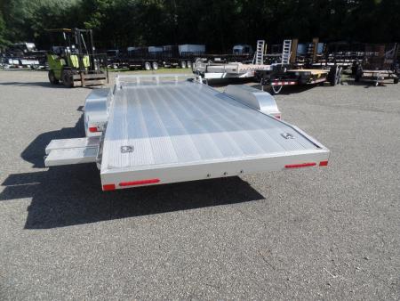 New 2027 ALCOM Open ECO-7X18 Aluminum with Aluminum Deck Car Hauler