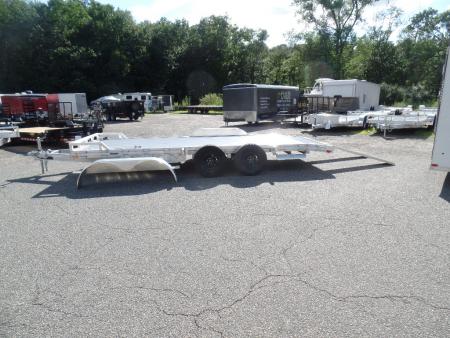 New 2027 ALCOM Open ECO-7X18 Aluminum with Aluminum Deck Car Hauler