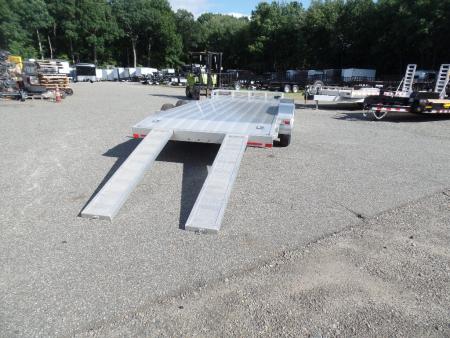 New 2027 ALCOM Open ECO-7X18 Aluminum with Aluminum Deck Car Hauler