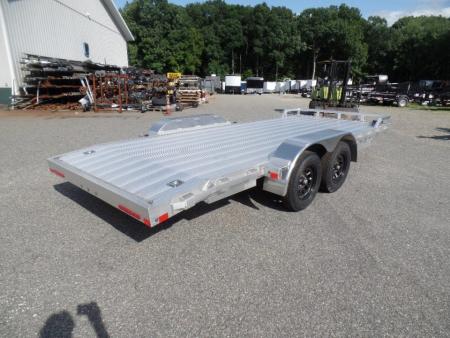 New 2027 ALCOM Open ECO-7X18 Aluminum with Aluminum Deck Car Hauler