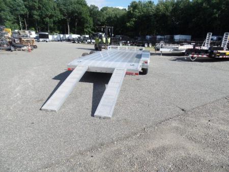 New 2027 ALCOM Open ECO-7X18 Aluminum with Aluminum Deck Car Hauler