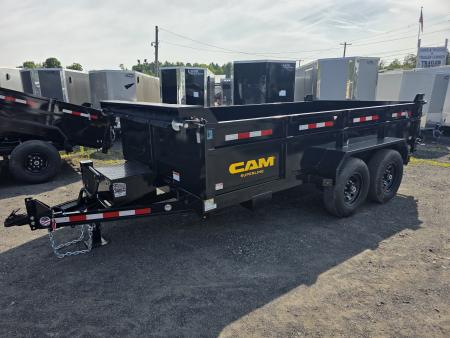 New 2027 Cam Superline 7X14 14K SCISSOR - RAMPS Dump Trailer