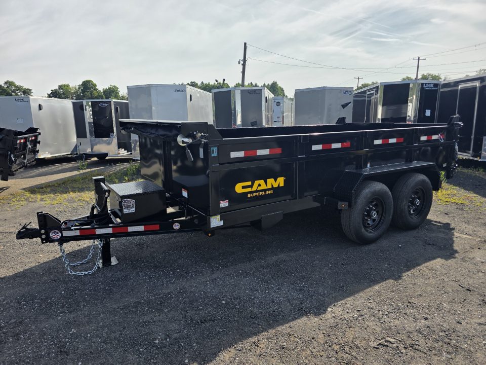 New 2027 Cam Superline 7X14 14K - SCISSOR - RAMPS Dump Trailer