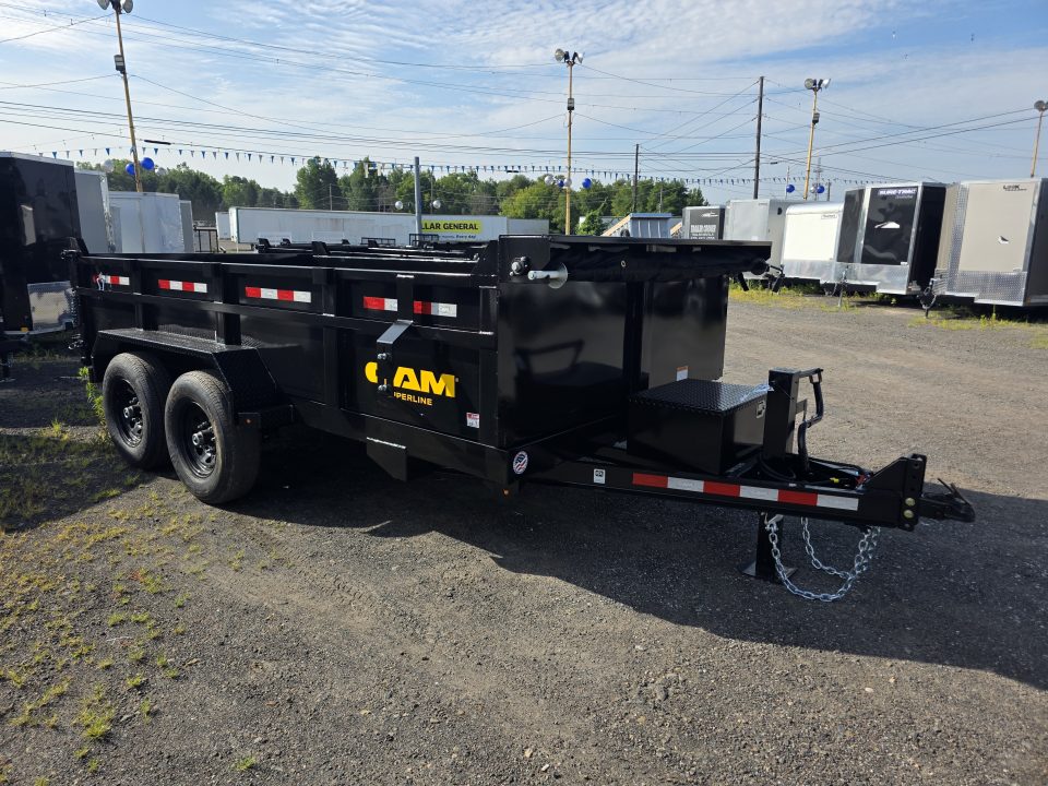 New 2027 Cam Superline 7X14 14K - SCISSOR - RAMPS Dump Trailer