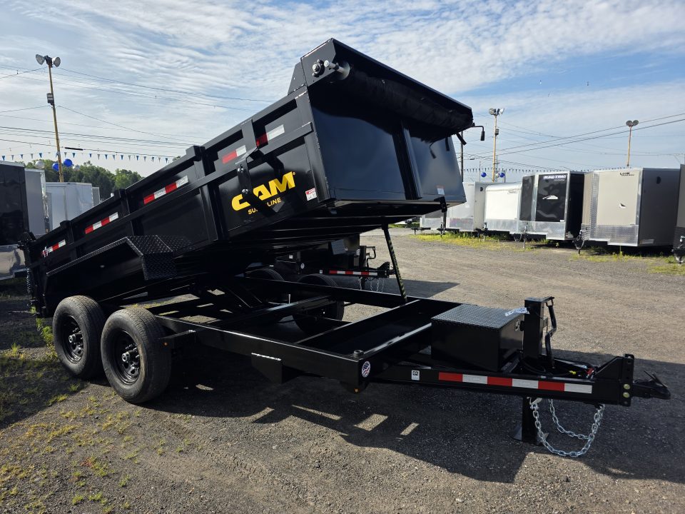 New 2027 Cam Superline 7X14 14K - SCISSOR - RAMPS Dump Trailer
