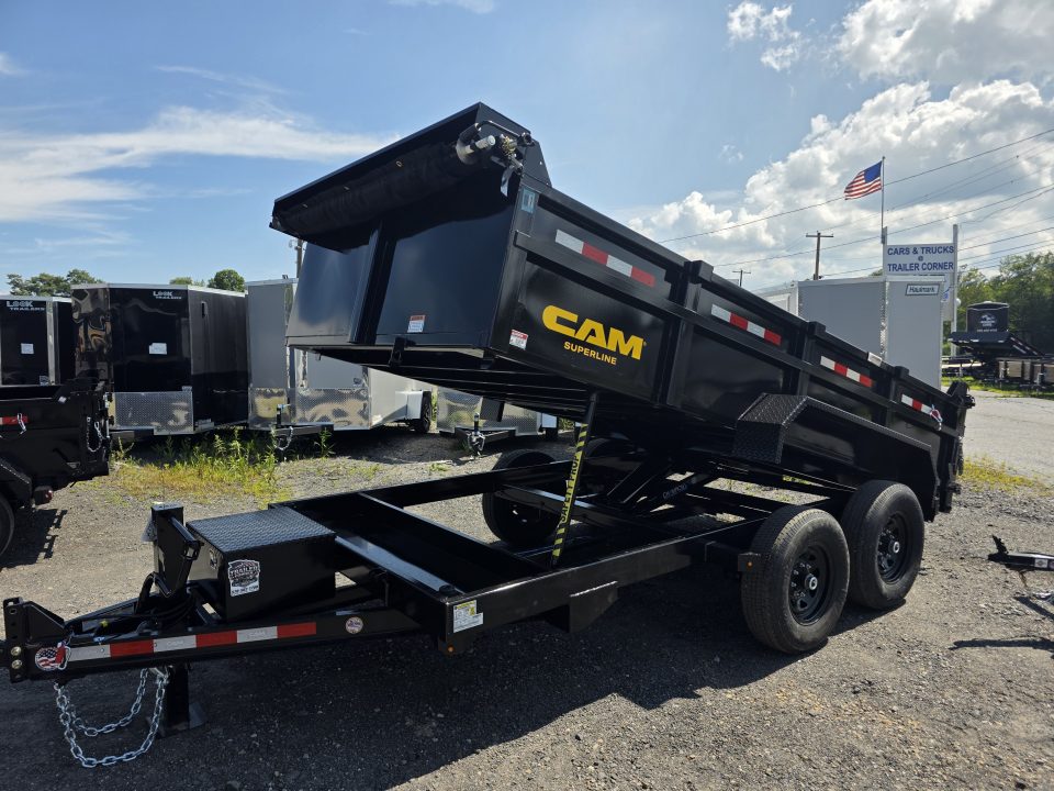 New 2027 Cam Superline 7X14 14K - SCISSOR - RAMPS Dump Trailer