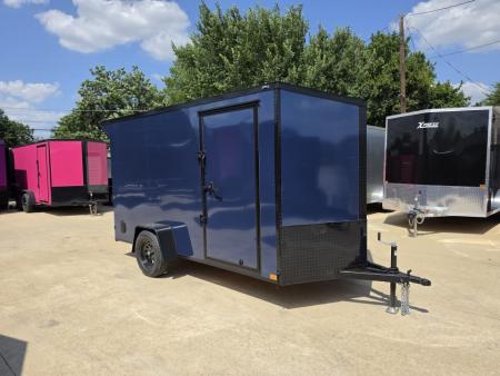 New 2027 New 6x12 SA Screwless Enclosed Trailer | Blackout | Spoiler Package | .08 Polycor | 1194