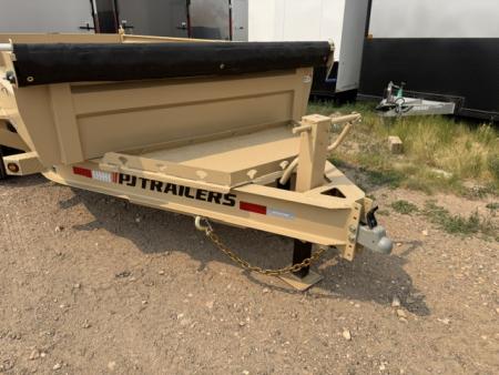 New 2027 PJ Trailers DL Dump Trailer- 7x14- 15.4K- 7GA Floor- Desert Tan