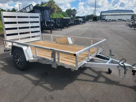 New 2026 Sure-Trac 6X10 SA 2990 LB GVWR ALUMINUM Utility Trailer WITH REAR RAMP/GATE, MAG WHEELS, PRESSURE TREATED DECK