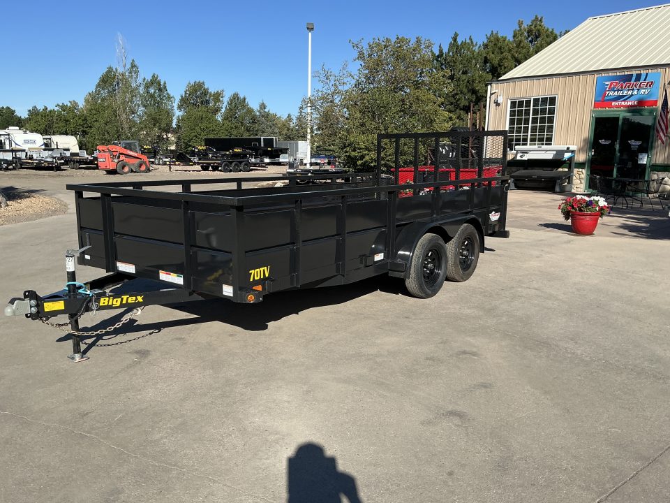 New 2027 Big Tex 70TV-7x16BK2B Utility Trailer