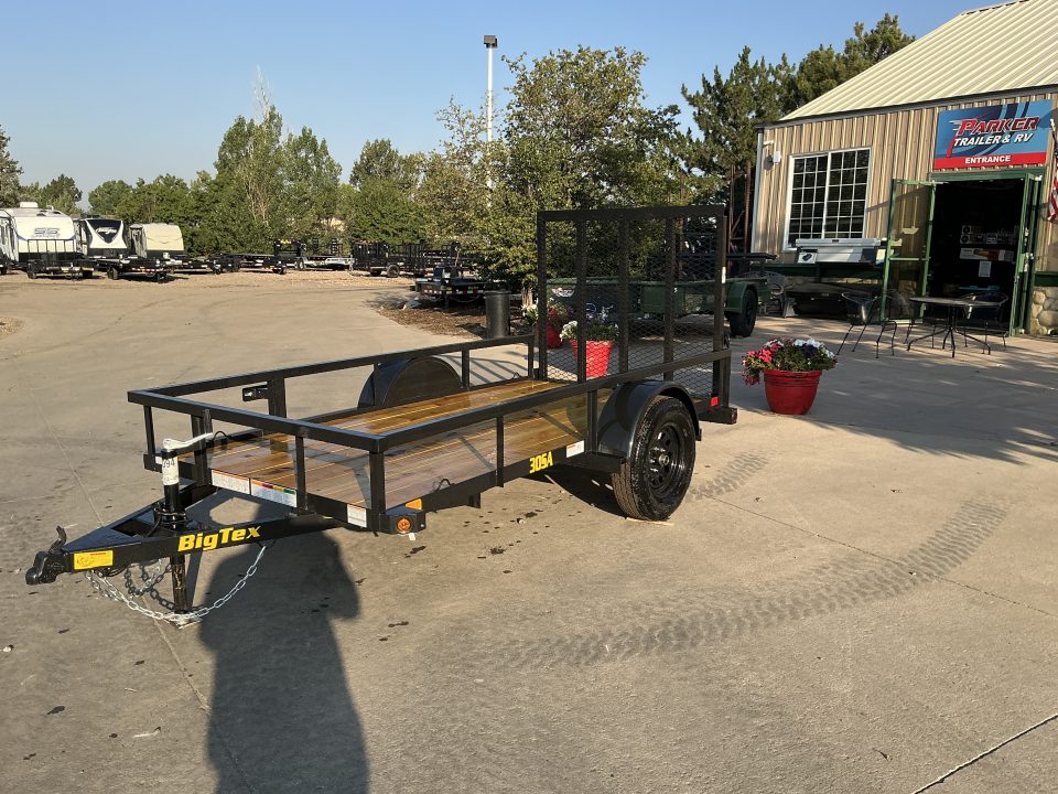 New 2027 Big Tex 30SA-5x10R1A-4PBK Utility Trailer