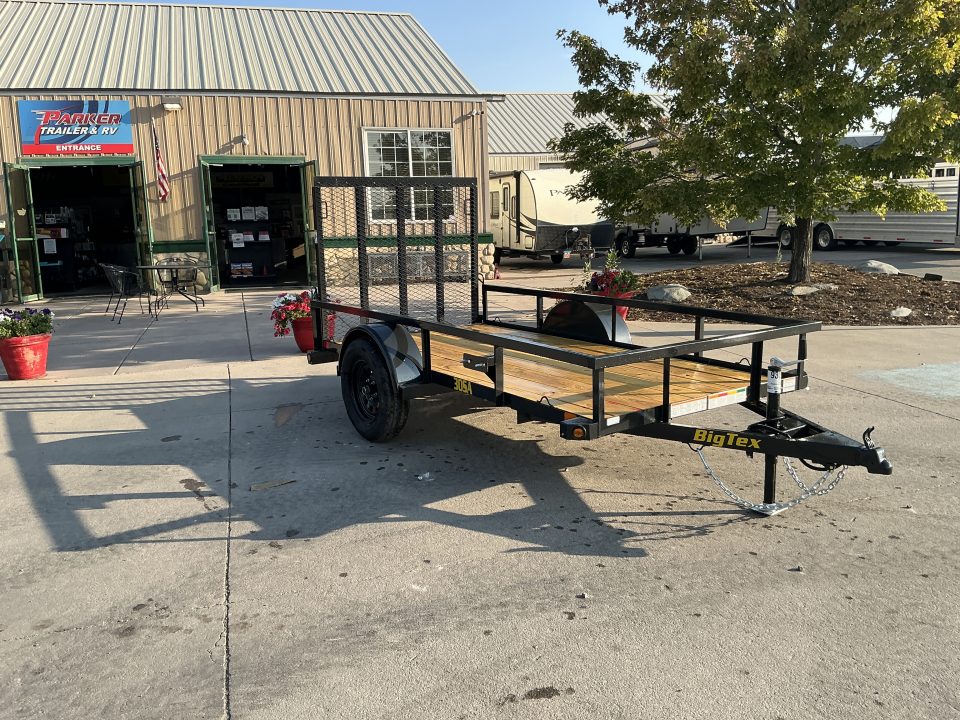 New 2027 Big Tex 30SA-5x10R1A-4PBK Utility Trailer