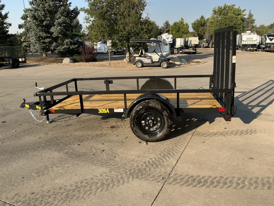New 2027 Big Tex 30SA-5x10R1A-4PBK Utility Trailer