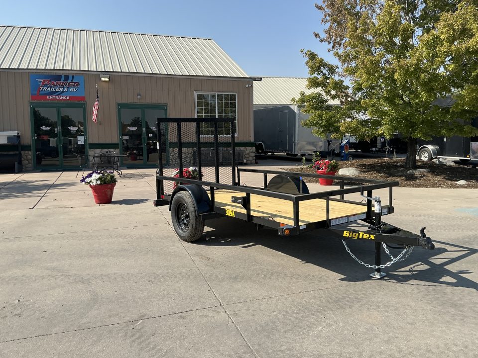 New 2027 Big Tex 30SA-5x10R1A-4PBK Utility Trailer
