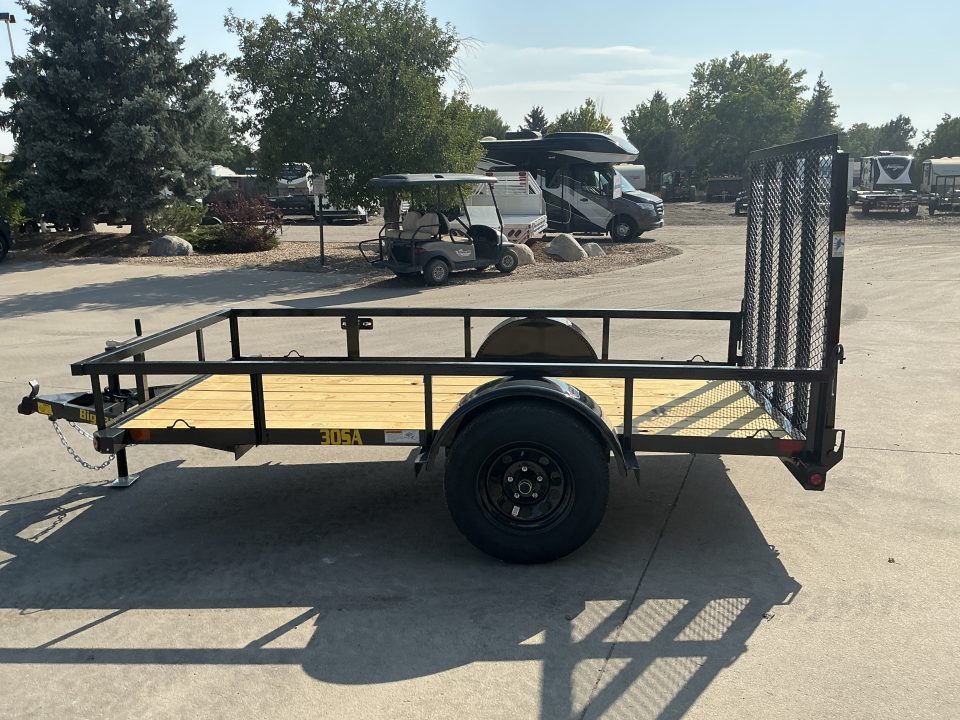 New 2027 Big Tex 30SA-5x10R1A-4PBK Utility Trailer