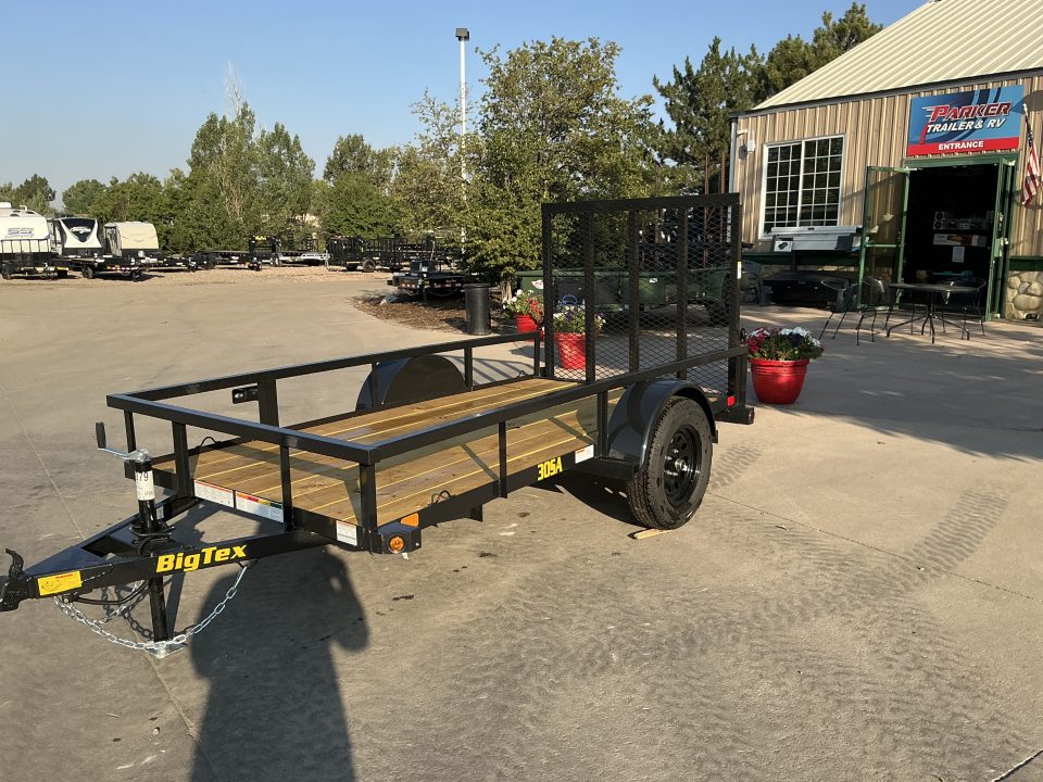 New 2027 Big Tex 30SA-5x10R1A-4PBK Utility Trailer