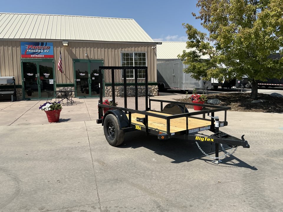 New 2027 Big Tex 30SA-5x8R1A-4PBK Utility Trailer