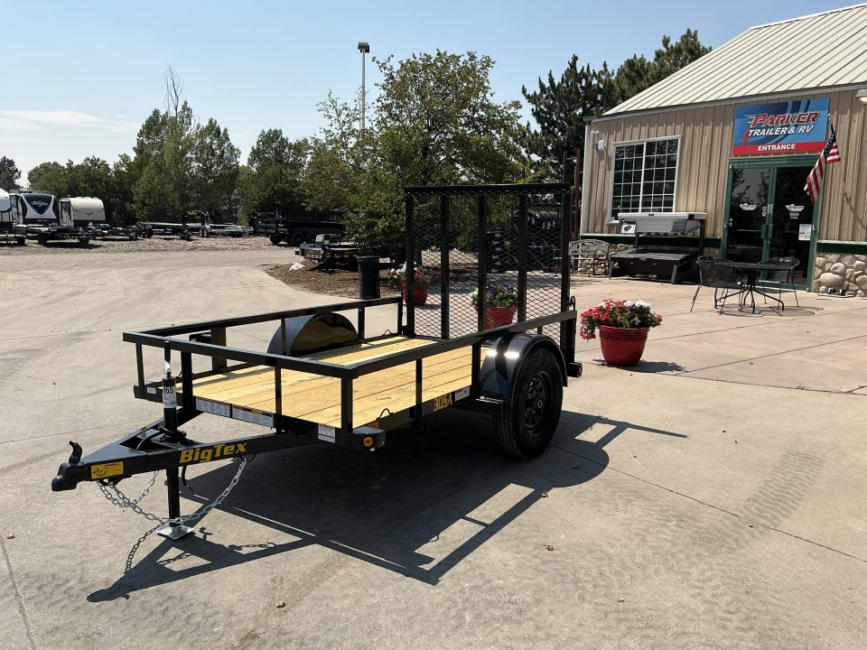 New 2027 Big Tex 30SA-5x8R1A-4PBK Utility Trailer