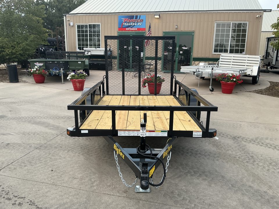 New 2027 Big Tex 30SA-5x8R1A-4PBK Utility Trailer