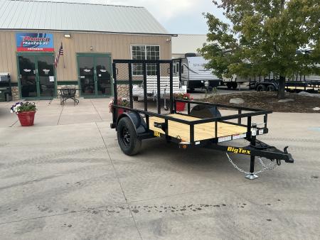 New 2027 Big Tex 30SA-5x8R1A-4PBK Utility Trailer