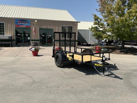 New 2027 Big Tex 30SA-5x8R1A-4PBK Utility Trailer