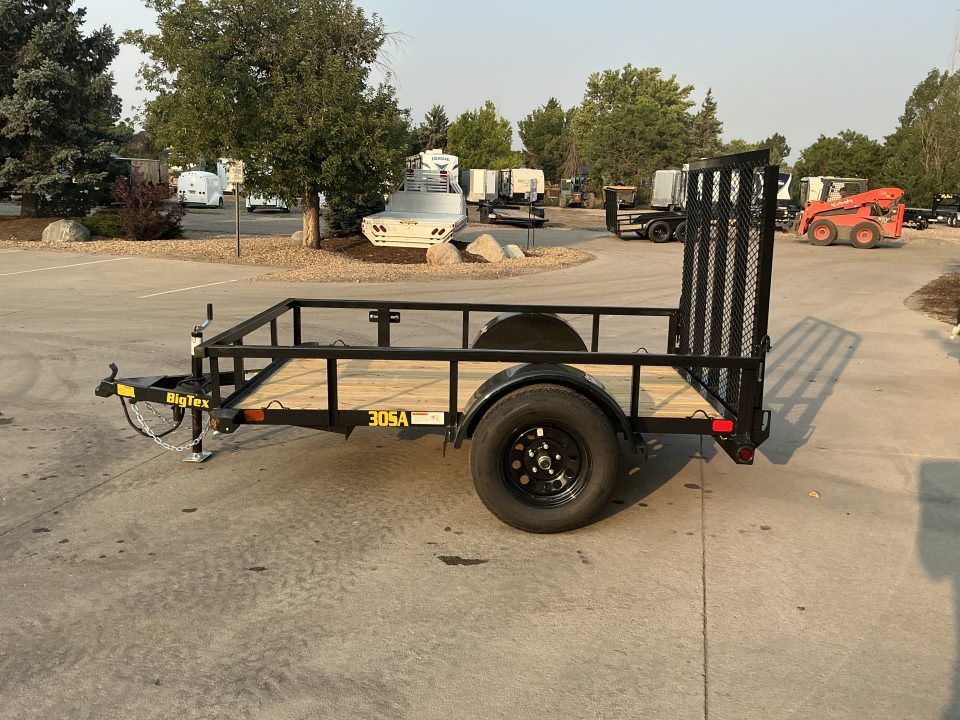 New 2027 Big Tex 30SA-5x8R1A-4PBK Utility Trailer