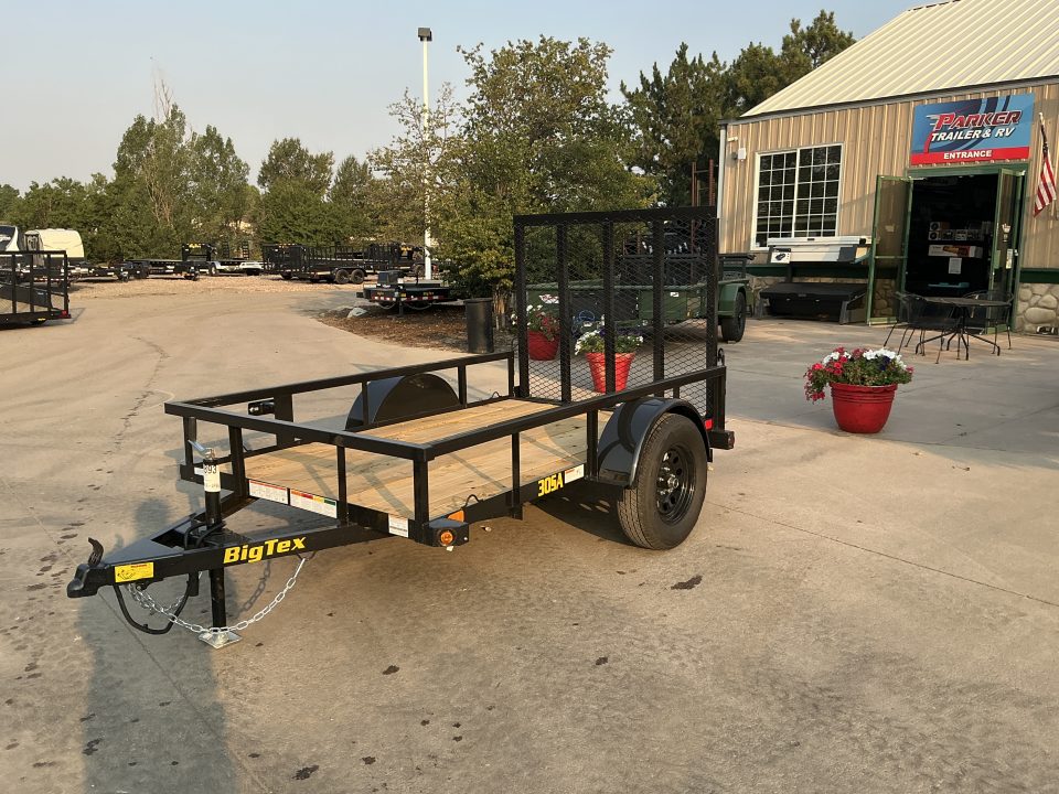 New 2027 Big Tex 30SA-5x8R1A-4PBK Utility Trailer