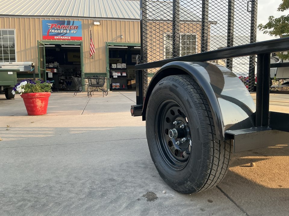 New 2027 Big Tex 30SA-5x8R1A-4PBK Utility Trailer