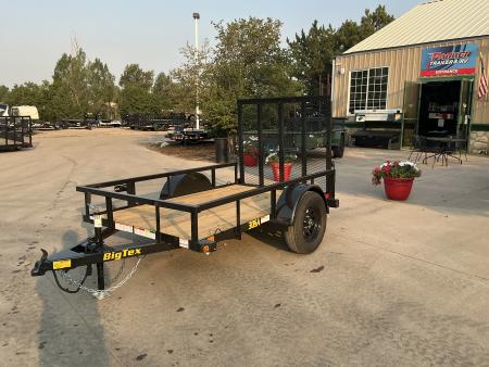 New 2027 Big Tex 30SA-5x8R1A-4PBK Utility Trailer