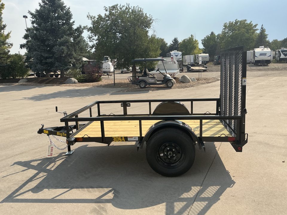 New 2027 Big Tex 30SA-5x8R1A-4PBK Utility Trailer