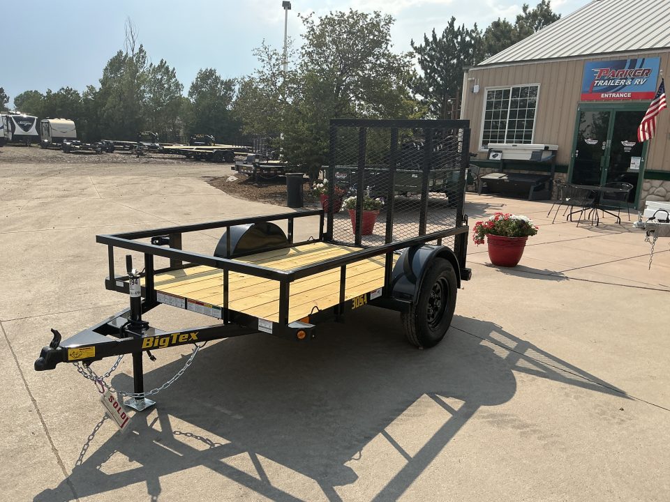 New 2027 Big Tex 30SA-5x8R1A-4PBK Utility Trailer