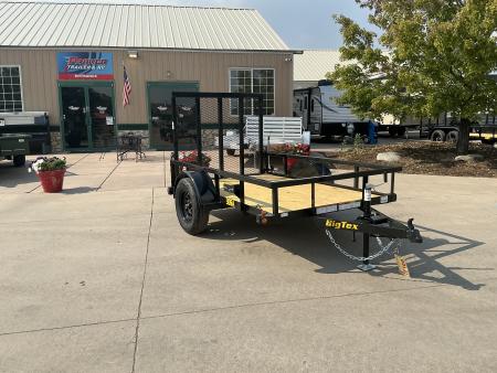 New 2027 Big Tex 30SA-5x8R1A-4PBK Utility Trailer