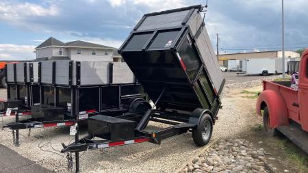 New 2026 P & T Trailers 5x8 high side Dump Trailer
