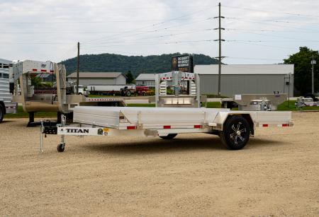 New 2026 Titan 14' Aluminum Tilt Trailer