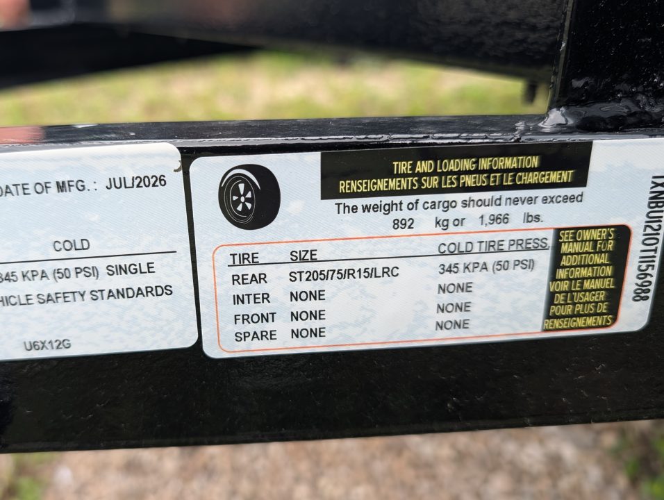 New 2026 6X12 Triple Crown Utility Trailer