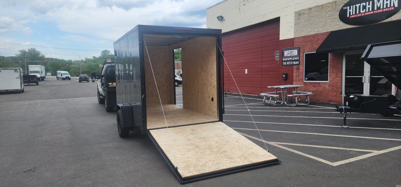 New 6 x 12 LOOK ST DLX Cargo Trailer Blackout Package 3k