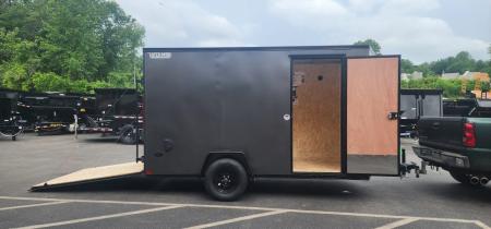 New 6 x 12 LOOK ST DLX Cargo Trailer Blackout Package 3k