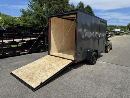 New 6 x 12 LOOK ST DLX Cargo Trailer Blackout Package 3k