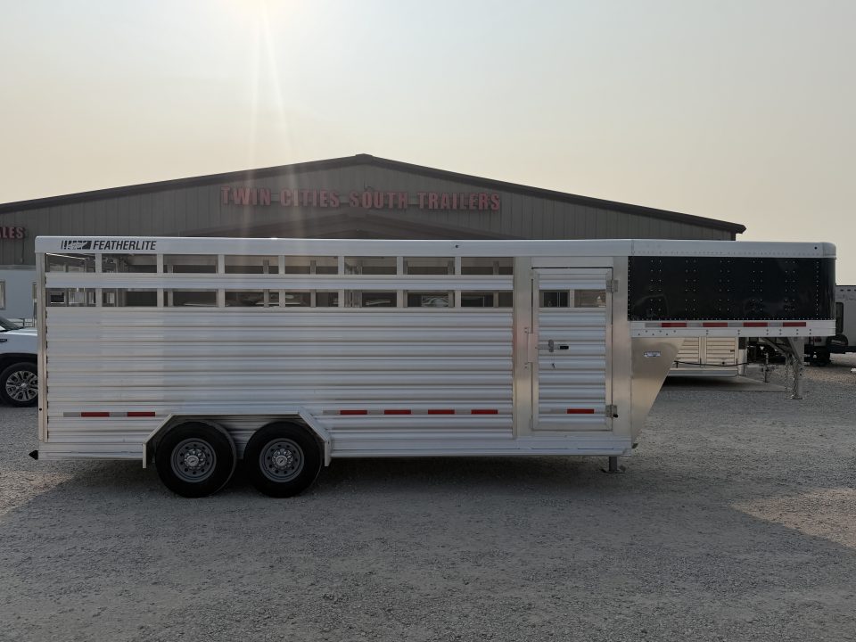 New 2026 Featherlite 20' Stock Gooseneck Stock Trailer