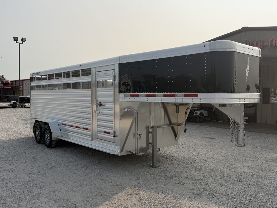 New 2026 Featherlite 20' Stock Gooseneck Stock Trailer