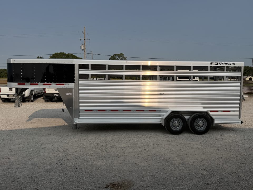 New 2026 Featherlite 20' Stock Gooseneck Stock Trailer