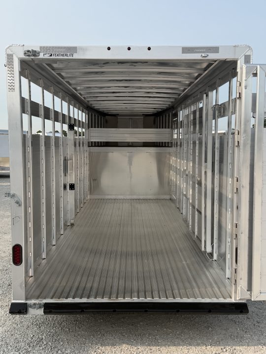 New 2026 Featherlite 20' Stock Gooseneck Stock Trailer