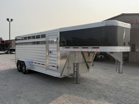 New 2026 Featherlite 20' Stock Gooseneck Stock Trailer