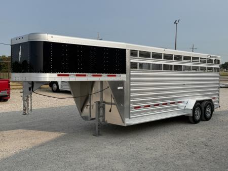 New 2026 Featherlite 20' Stock Gooseneck Stock Trailer