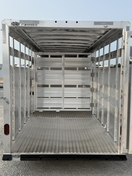 New 2026 Featherlite 20' Stock Gooseneck Stock Trailer