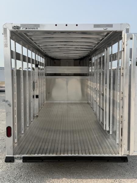 New 2026 Featherlite 20' Stock Gooseneck Stock Trailer